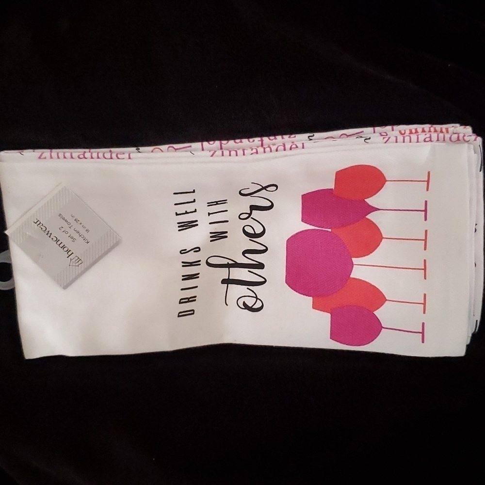 Wine Kitchen Towels Set of 2